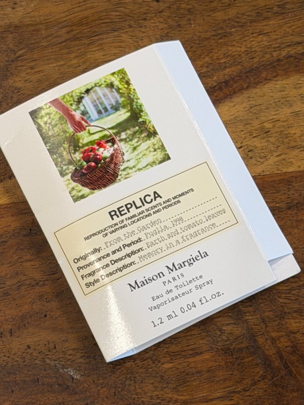 🎁3 For $15 New! Maison Margiela From the Garden Sample Spray Card 1.2 ml